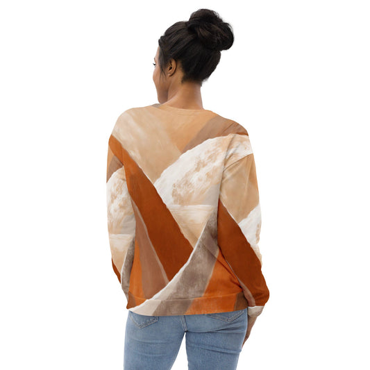 Graphic Sweatshirt for Women Boho Watercolor Print | Grey Coco