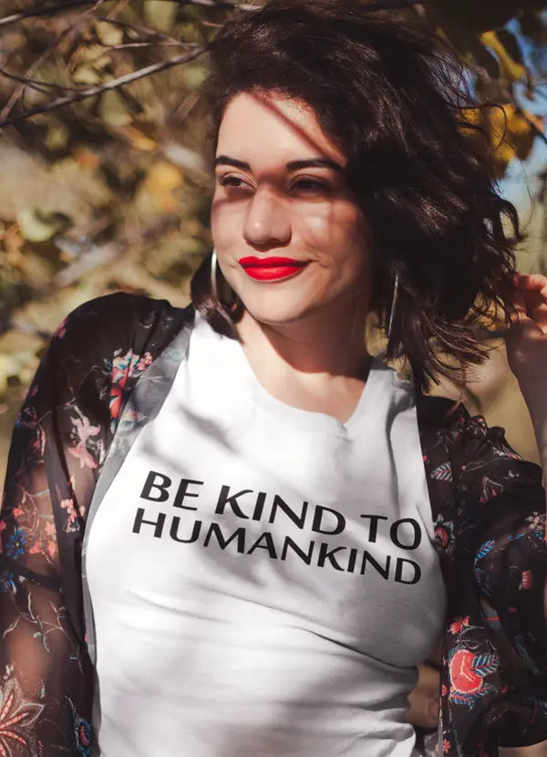 Be Kind To Humankind Women T-shirt – Super Soft Ringspun Cotton | Scorpius