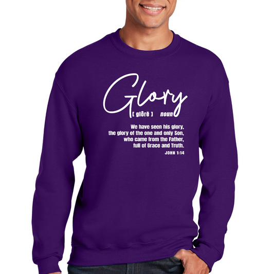 Mens Graphic Sweatshirt - Glory - Christian Inspiration