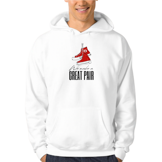 Mens Graphic Hoodie Say it Soul - we Make a Great Pair