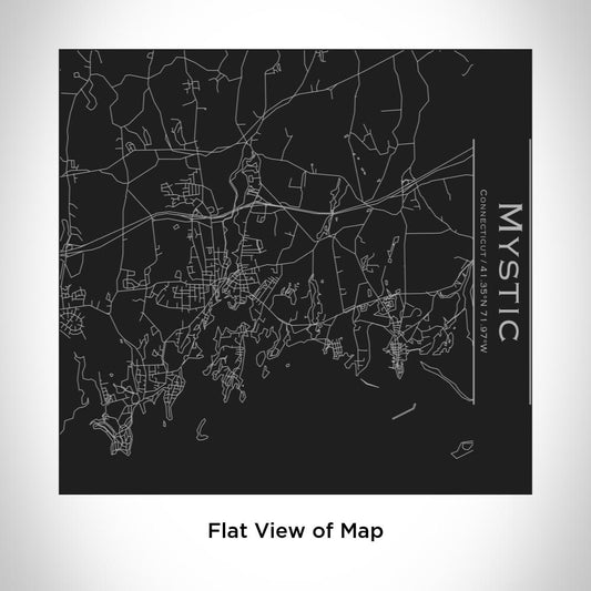 Mystic - Connecticut Map Tumbler in Matte Black