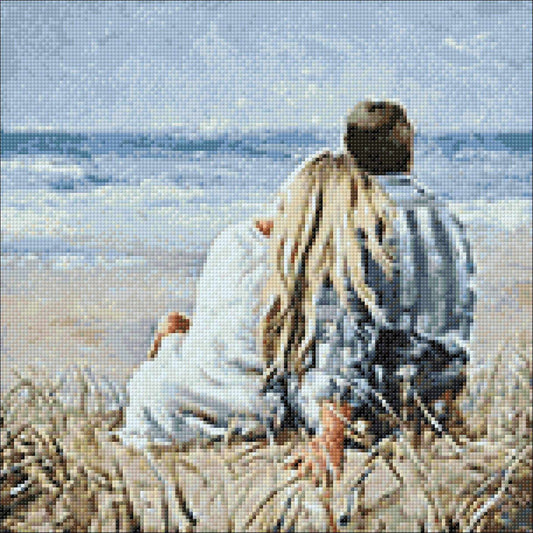 On the Sea Coast WD2315 14.9 x 14.9 inches Wizardi Diamond Painting