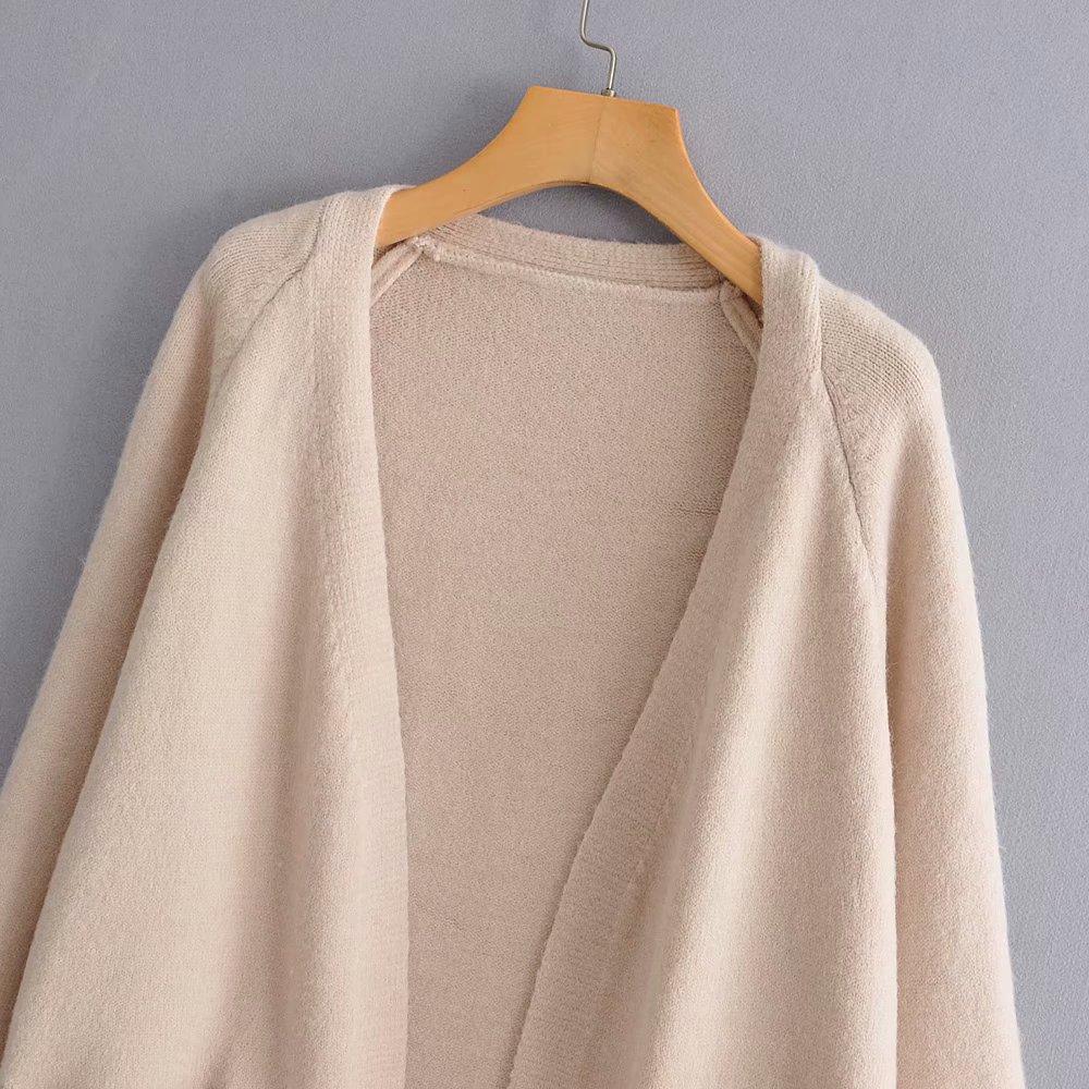 Lazy V-neck Oversize Long Sweater Cardigans Jacket Coat New Women | Yellow Angel