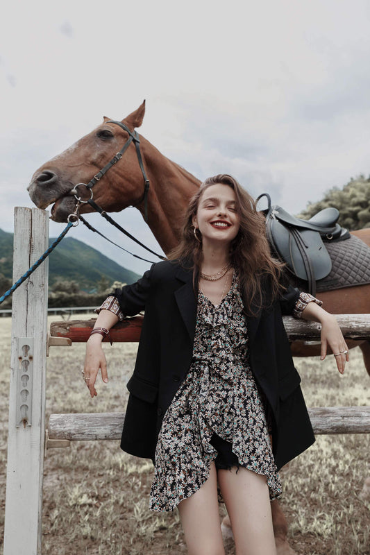 Solid Single Breasted Korean Blazer Women Jacket,Autumn Vintage | Yellow Angel