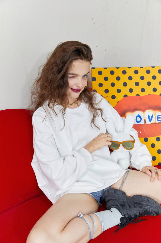 Harajuku Solid Pure Casual Pullover Sweatshirt Women,Autumn Vintage | Yellow Angel