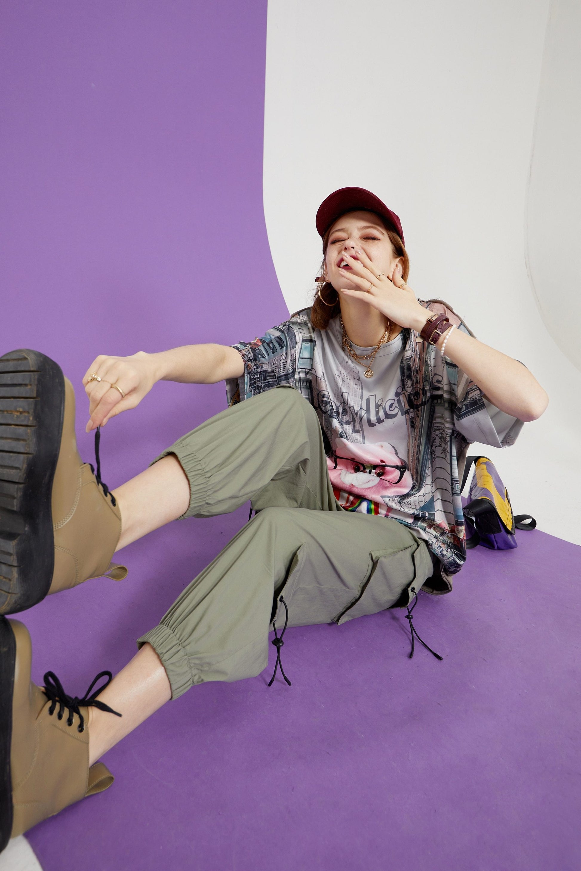 Solid High Waist Straight Casual Women Safari Pants Summer ELF | Yellow Angel