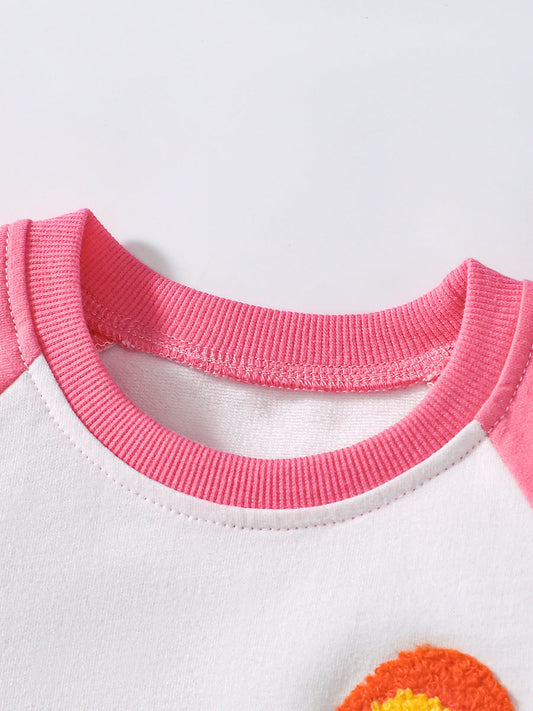 Summer Baby Kids Rainbow Cartoon Pattern T-shirt and Shorts Clothing