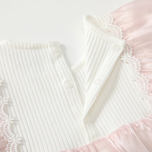 Arrival Autumn Baby Kids Girls Color Patchwork Long Sleeves