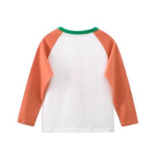 Autumn Baby Kids Girls Letters and Cartoon Print Long Sleeves Crew