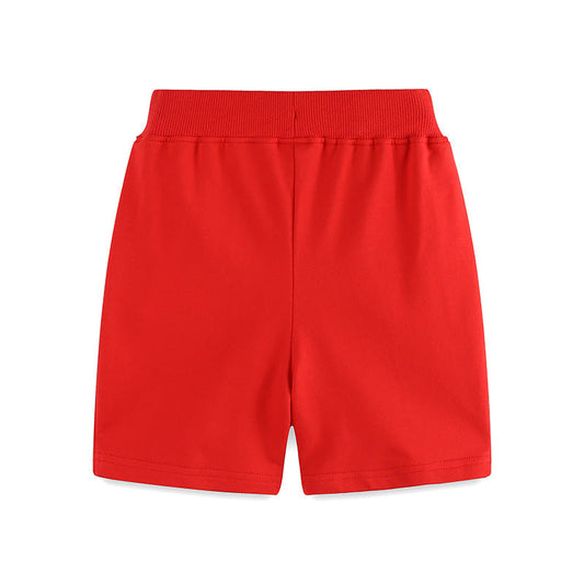 Summer Arrival Kids Boys Cotton Casual Style Solid Color Shorts