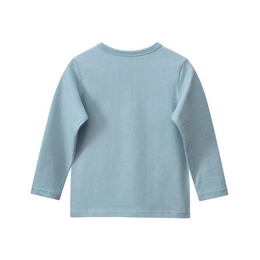 Autumn Baby Kids Boys Letters and Cartoon Print Long Sleeves Crew Neck