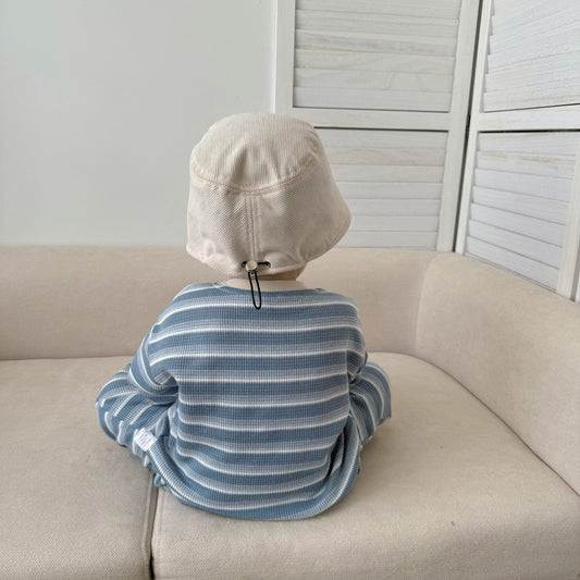 Spring and Autumn Baby Kids Striped Pattern Long Sleeves Top and Pants