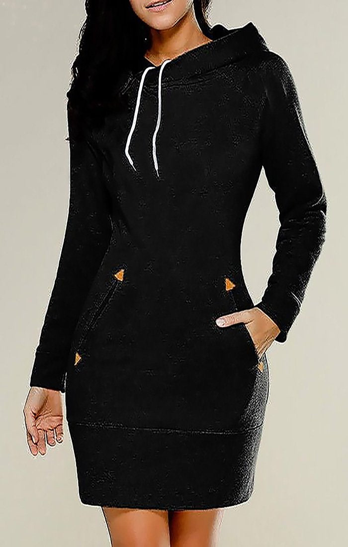 Autumn Hoodies Women Sweatshirts Long Sleeve Clothes Hooded Zipper | Blue Charlie