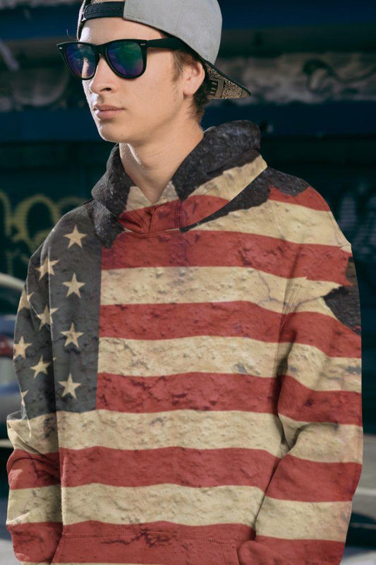 Awe Patrotic Men Sublimation Hoodie