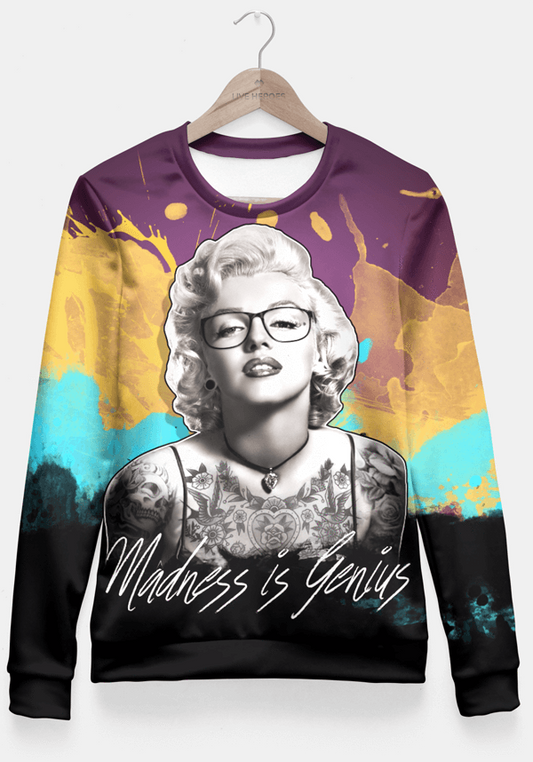 Madness is Genius Sudadera entallada Fitted Waist Sweater Women | Scorpius