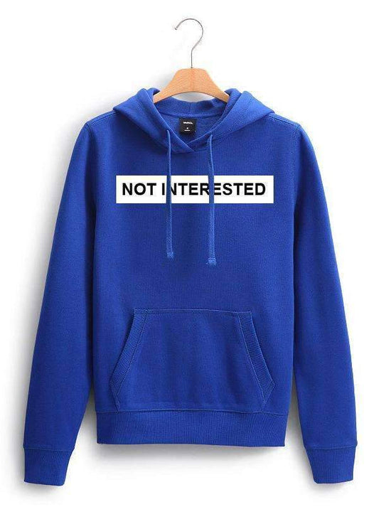 Not Interested Women Hoodie | Custom Full Print, Stylish & Comfortable