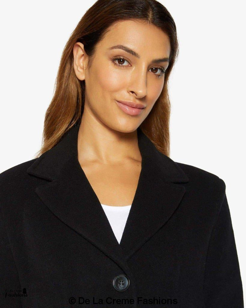 Slim Fit Wool Blend Longline Maxi Coat (1816) | Rose Eleusis