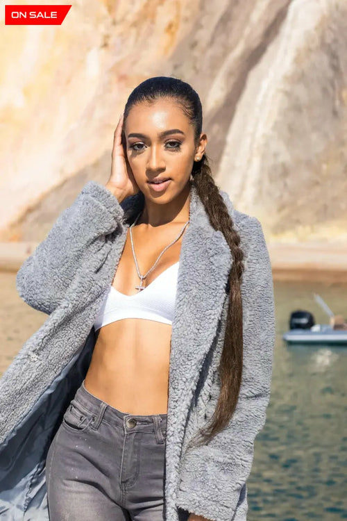 Stud Button Borg Teddy Coat (1905) | Rose Eleusis