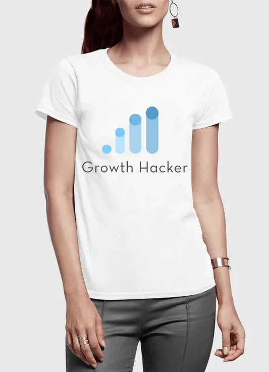 Growth Hacker Half Sleeves Women T-shirt – 100% Cotton, Super Soft Fit | Scorpius