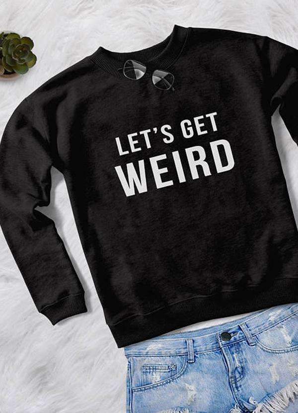 WEIRD WOMEN PRINTED SWEAT SHIRT | Scorpius