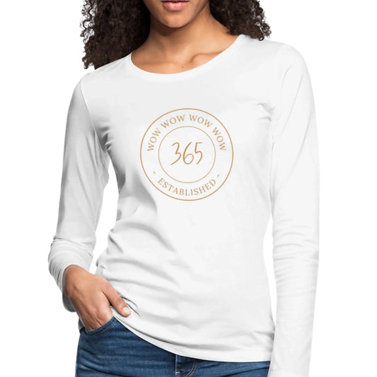 Womens Graphic Tee - Wow 356 Established Long Sleeve T-shirt | Grey Coco