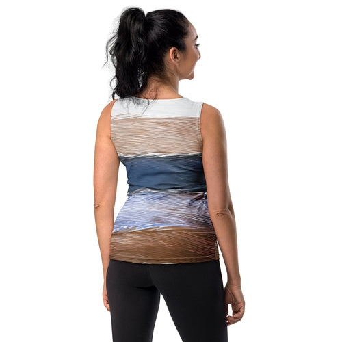 Womens Stretch Fit Tank Top - Rustic Hues Pattern | Lightweight & Comfortable